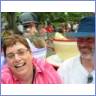 Joy and Mal in a cup at Disneyland